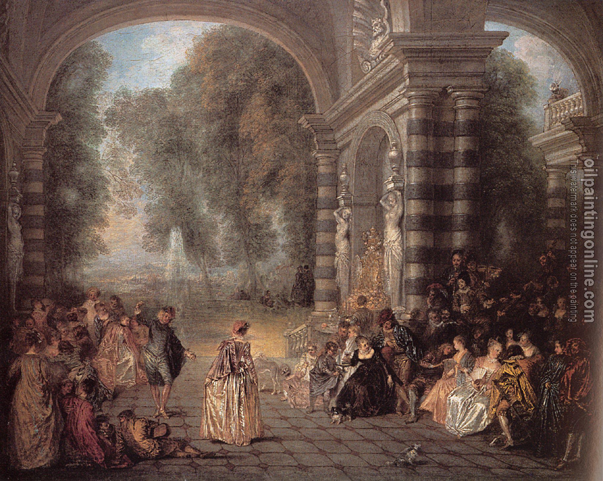 Watteau, Jean-Antoine - Pleasures of the Ball
